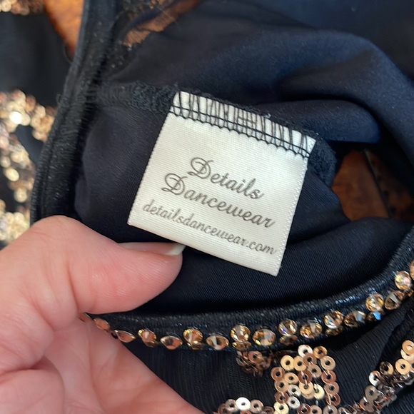 Custom Details  Dancewear competition leotard. Fits size CM-AXS - Picture 9 of 13